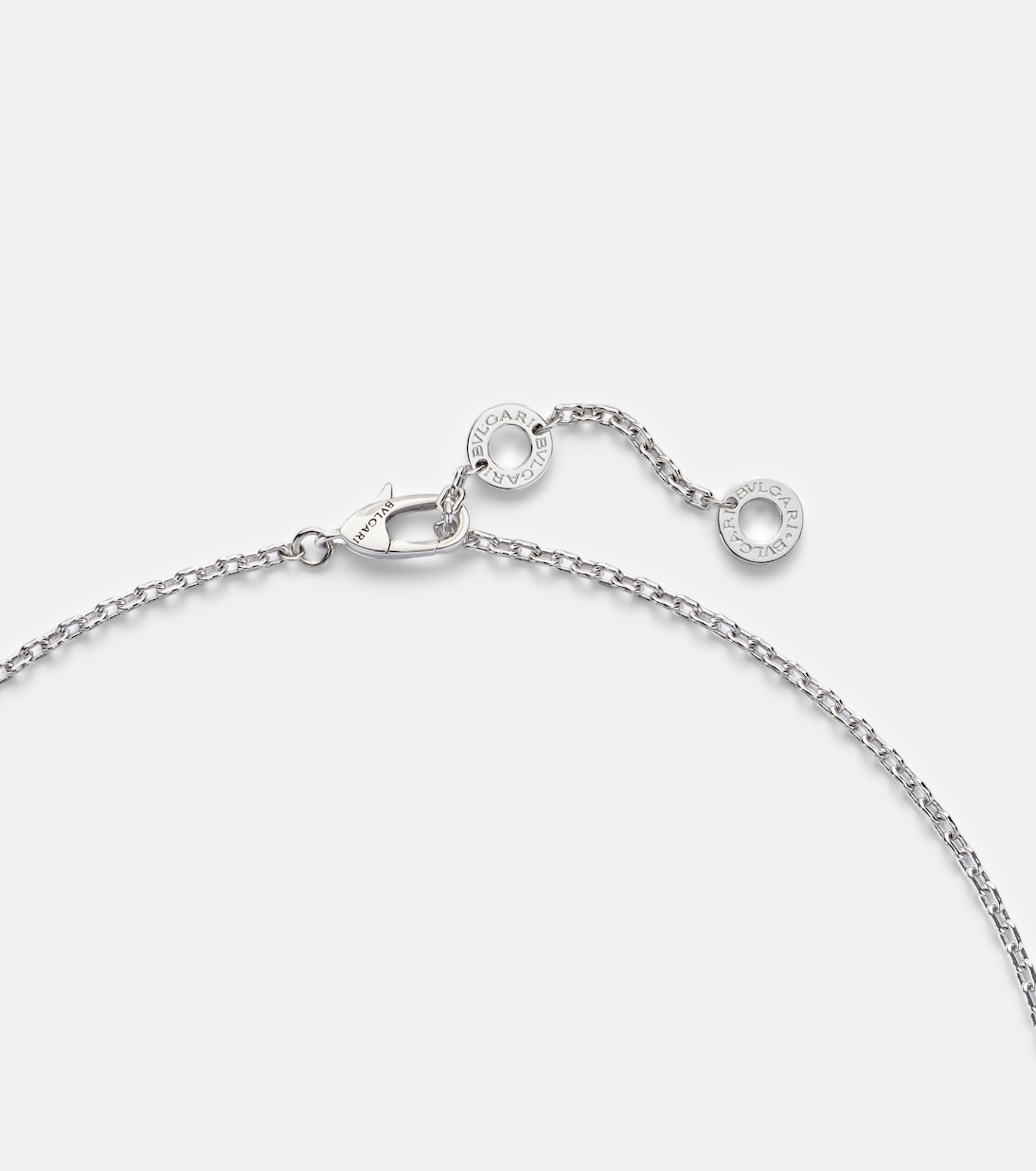 Serpenti Viper 18kt white gold necklace with diamonds | Bvlgari