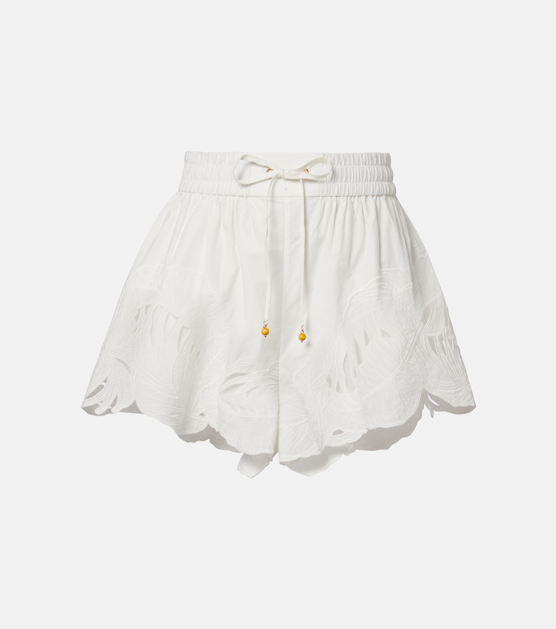 Mahon embroidered cotton shorts | Zimmermann