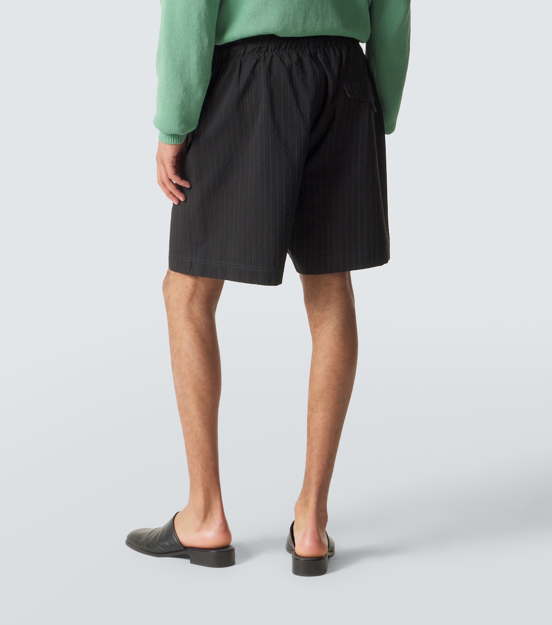 Starboard striped cotton and wool shorts | Studio Nicholson