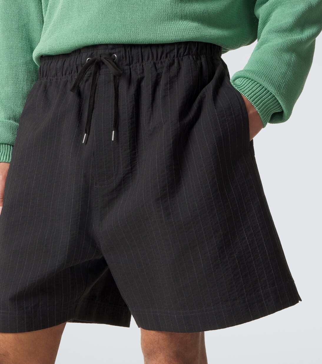 Starboard striped cotton and wool shorts | Studio Nicholson