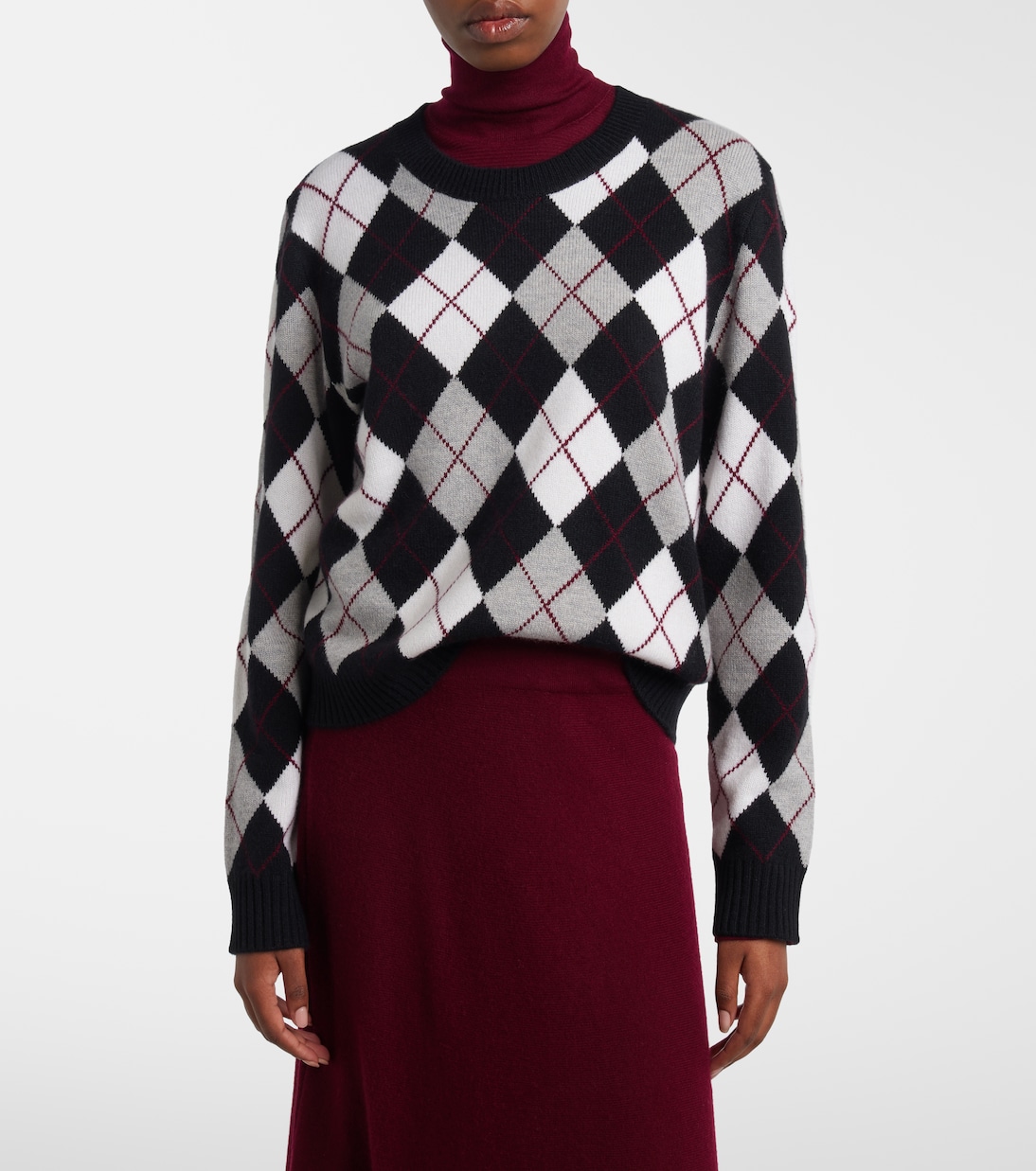 Antoni argyle cashmere sweater | Lisa Yang