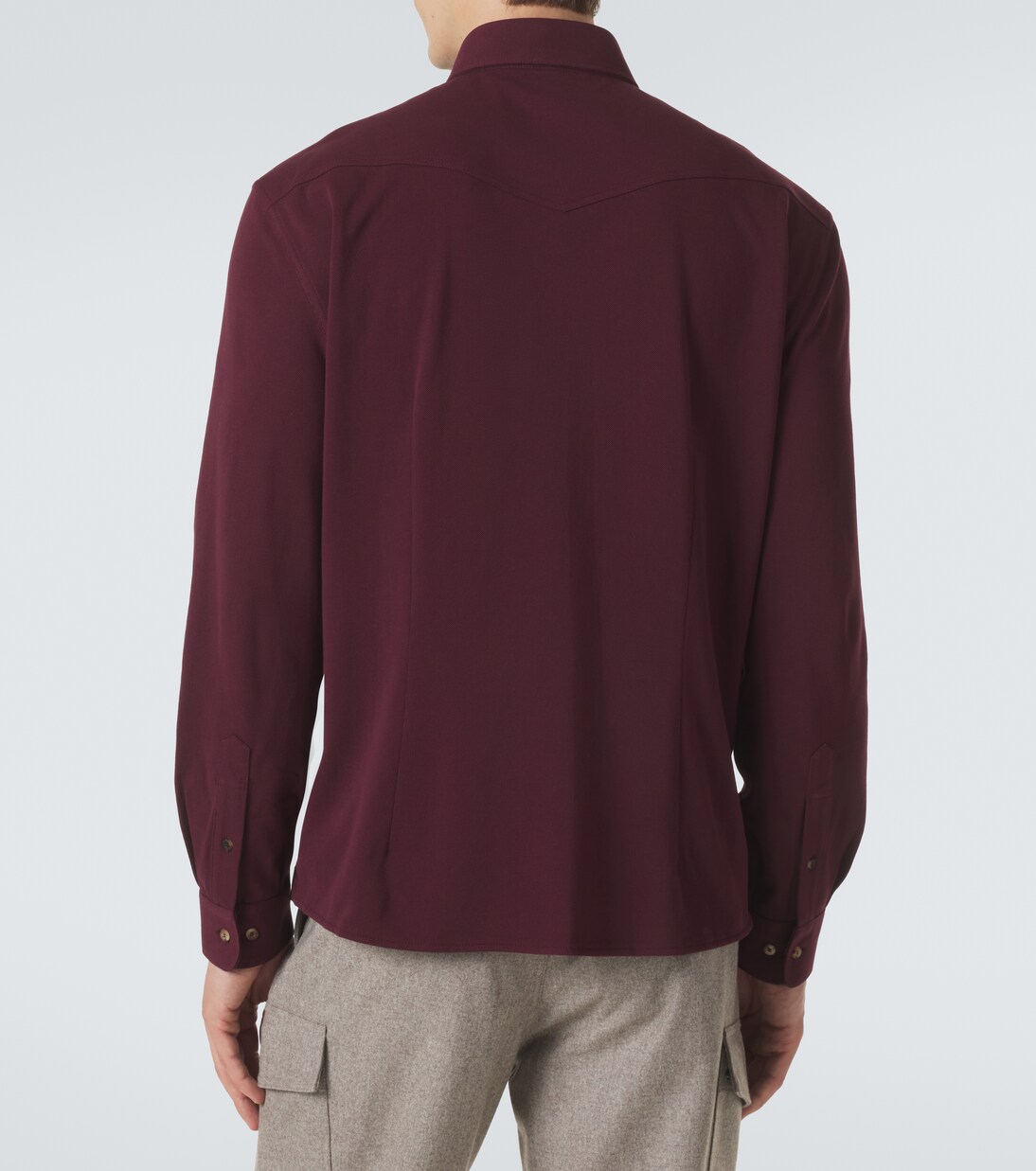 Camisa de piqué de algodón | Brunello Cucinelli
