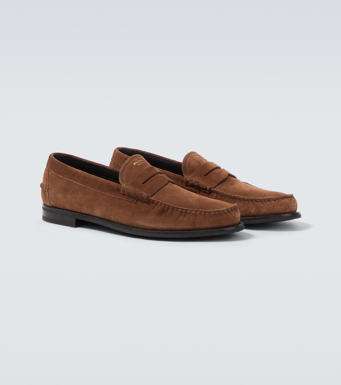 Suede penny loafers | Prada