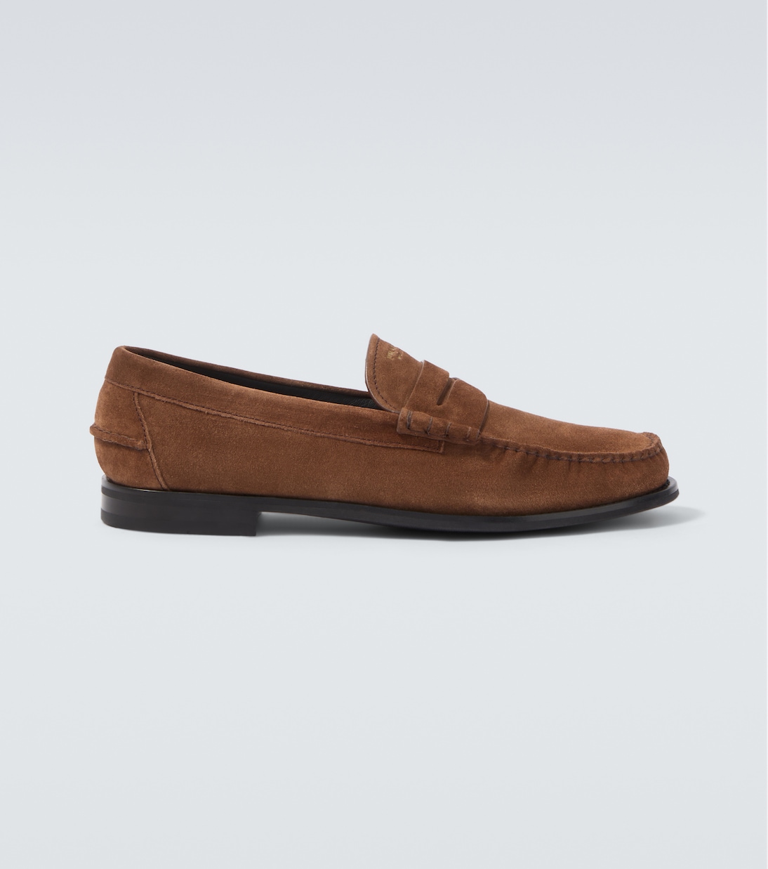 Suede penny loafers | Prada