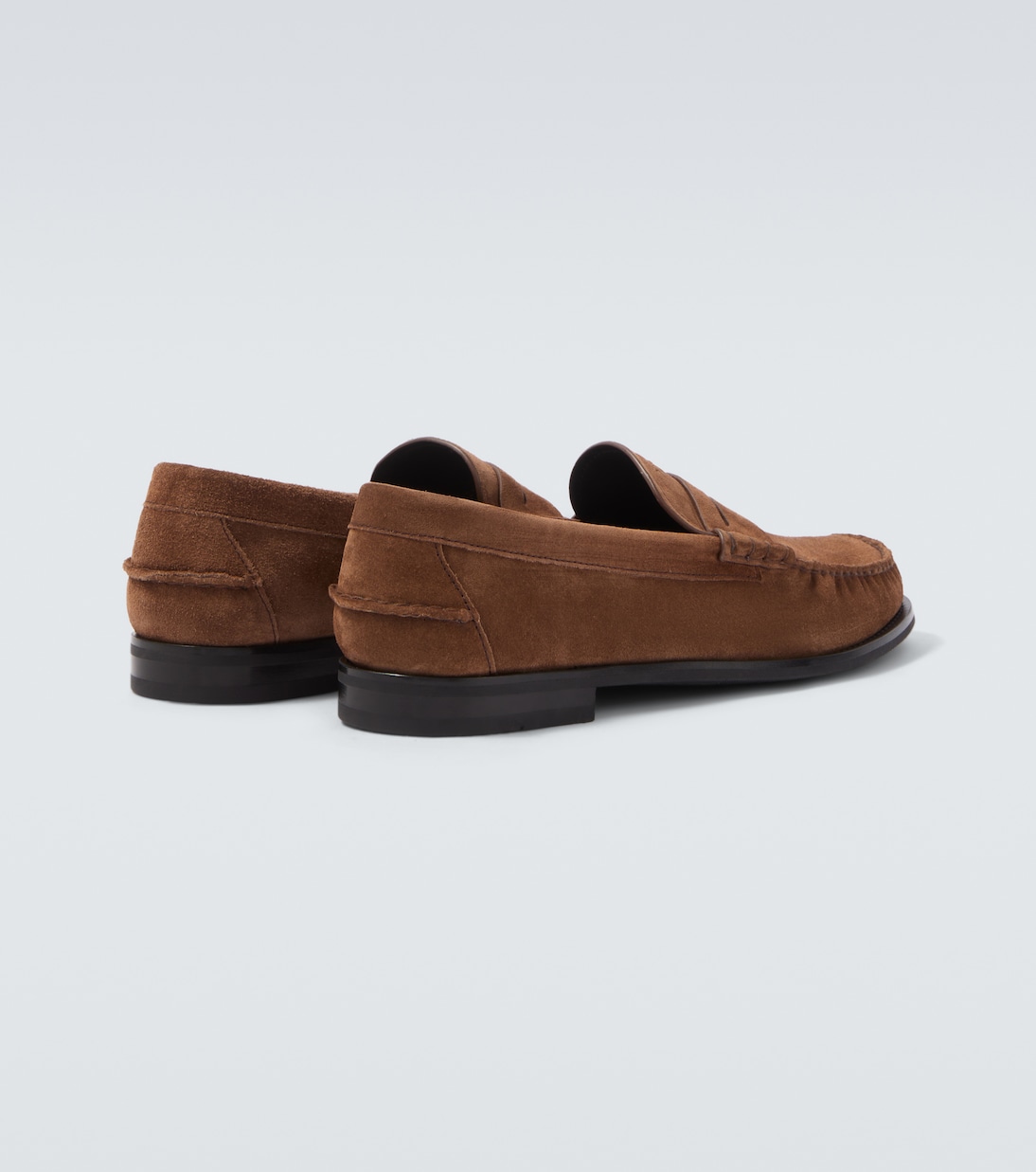 Suede penny loafers | Prada