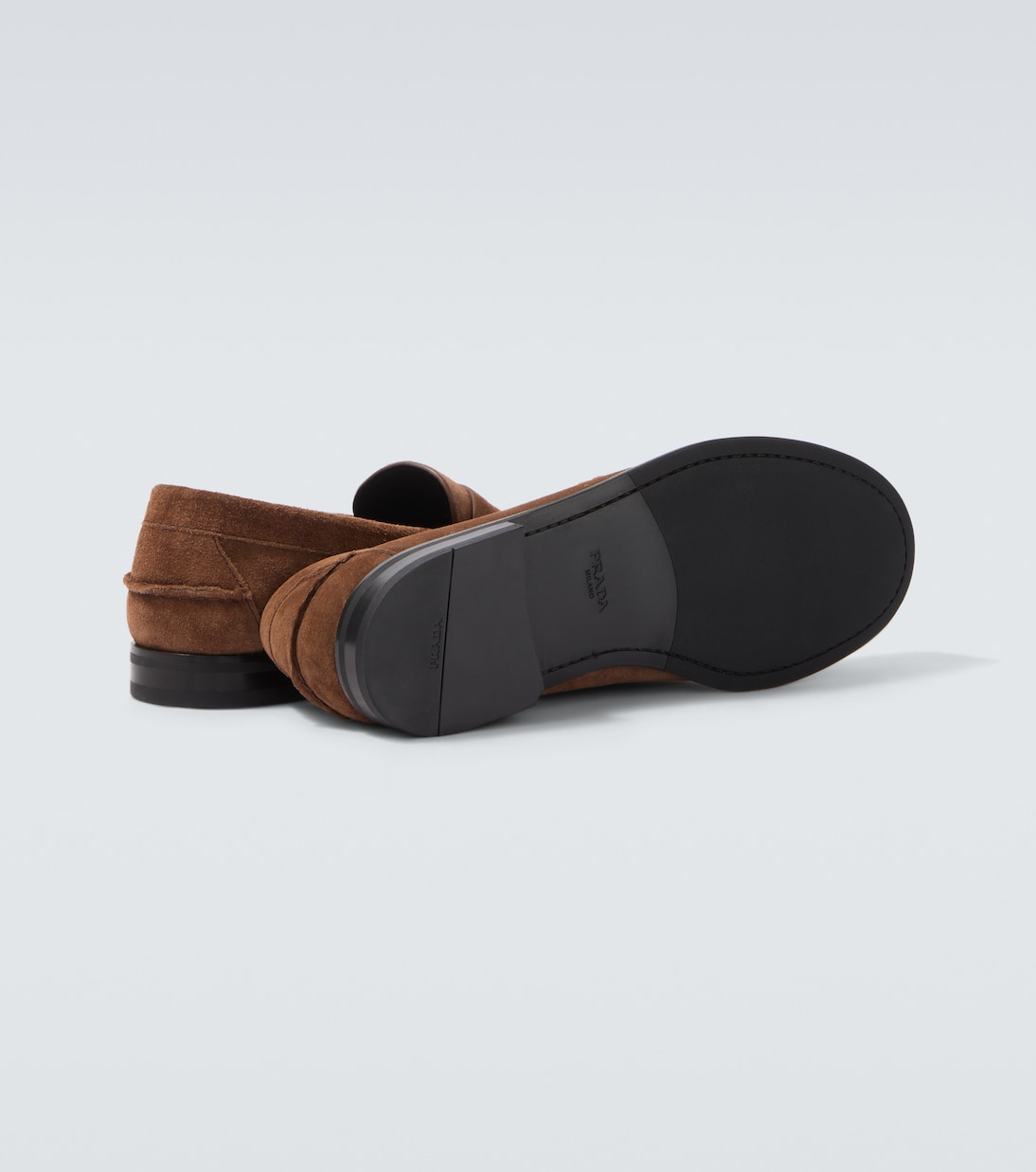 Suede penny loafers | Prada