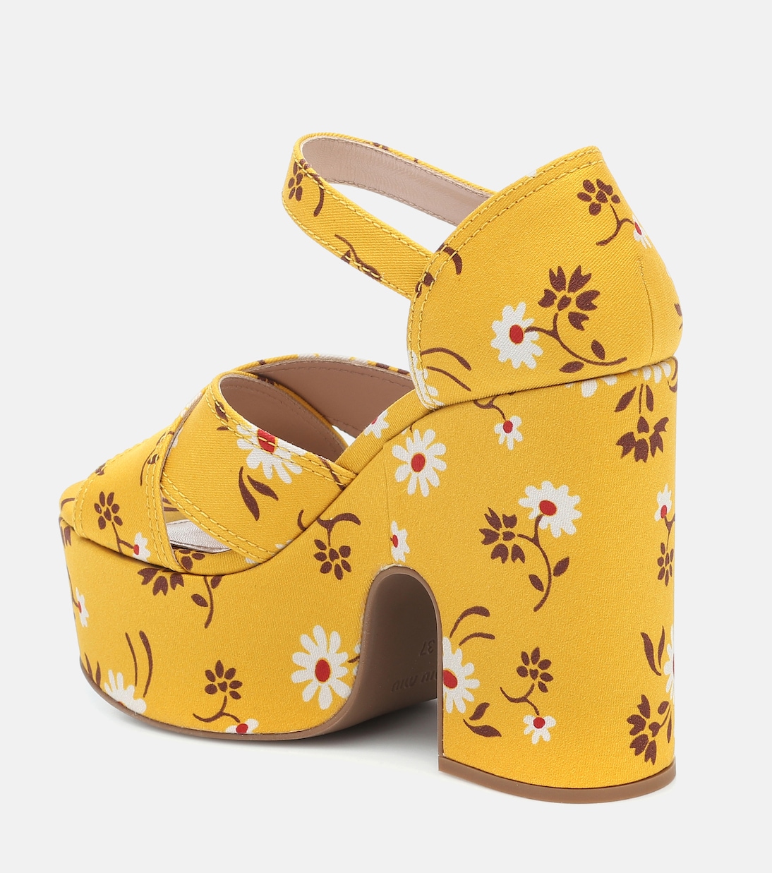 Plateausandalen aus Baumwolle | Miu Miu