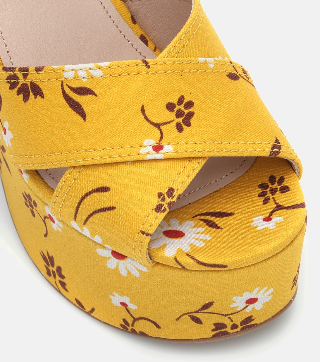 Plateausandalen aus Baumwolle | Miu Miu