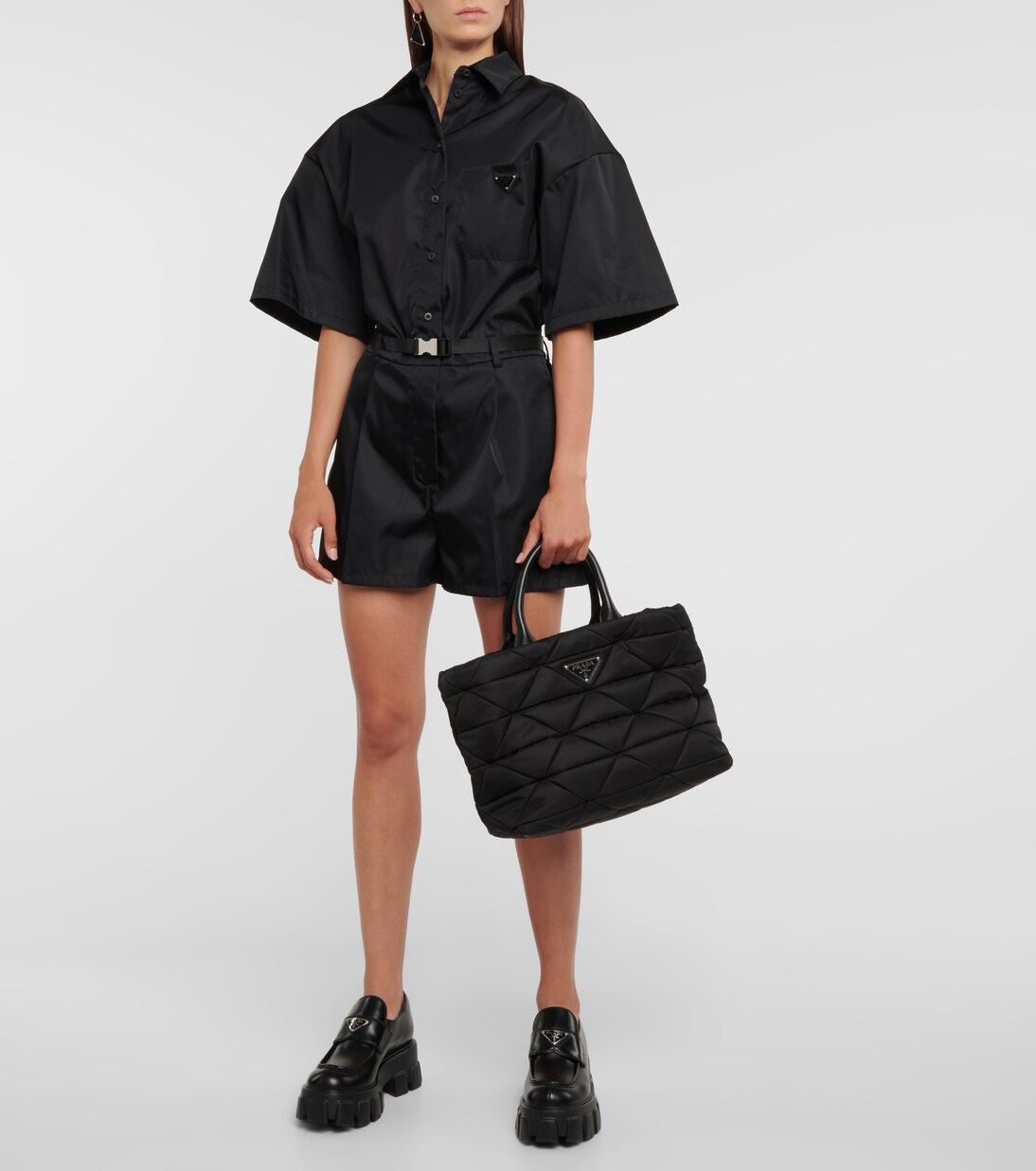 Gesteppte Tote Bag aus Re-Nylon | Prada