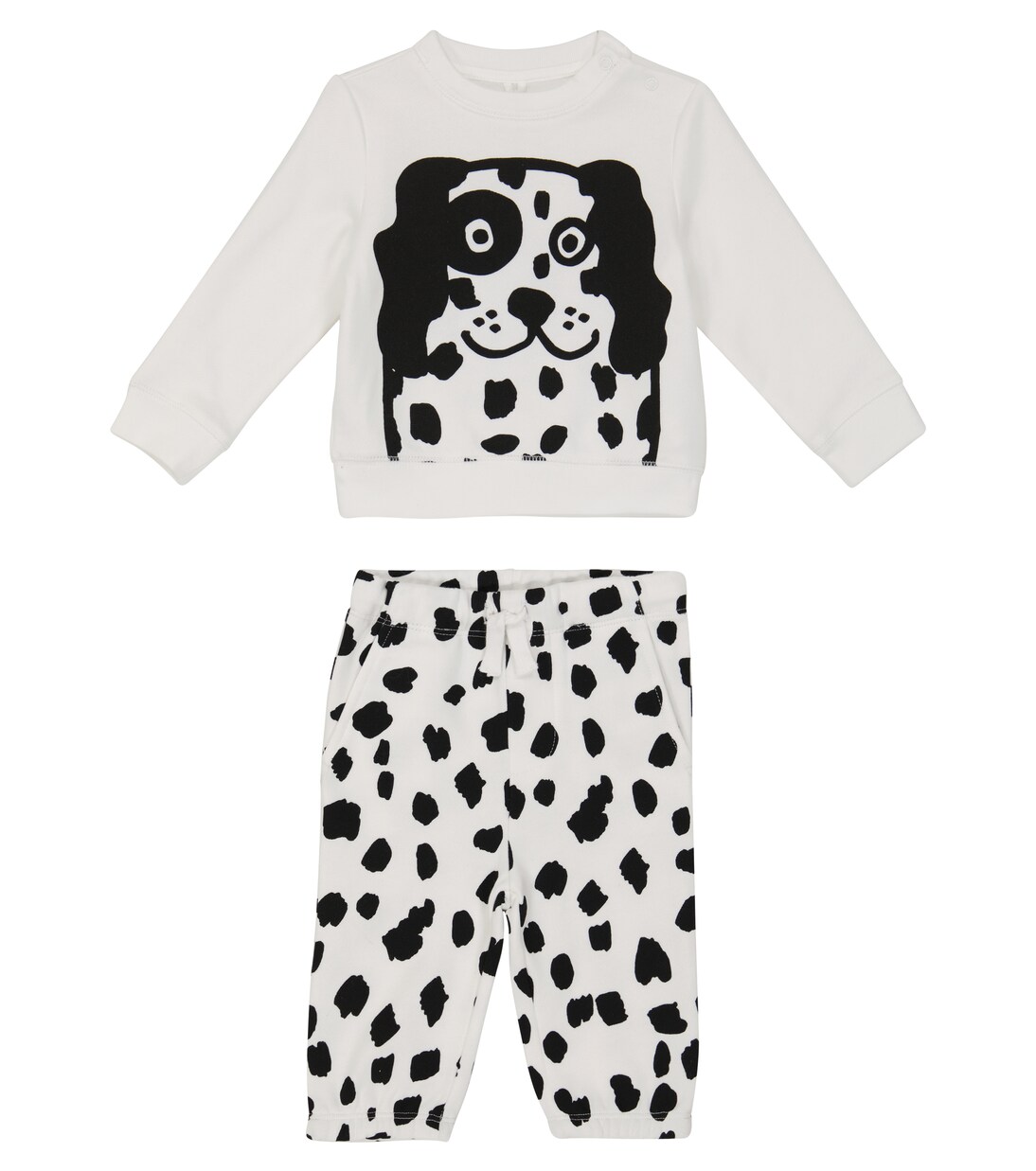 Baby cotton sweatshirt and pants set | Stella McCartney Kids