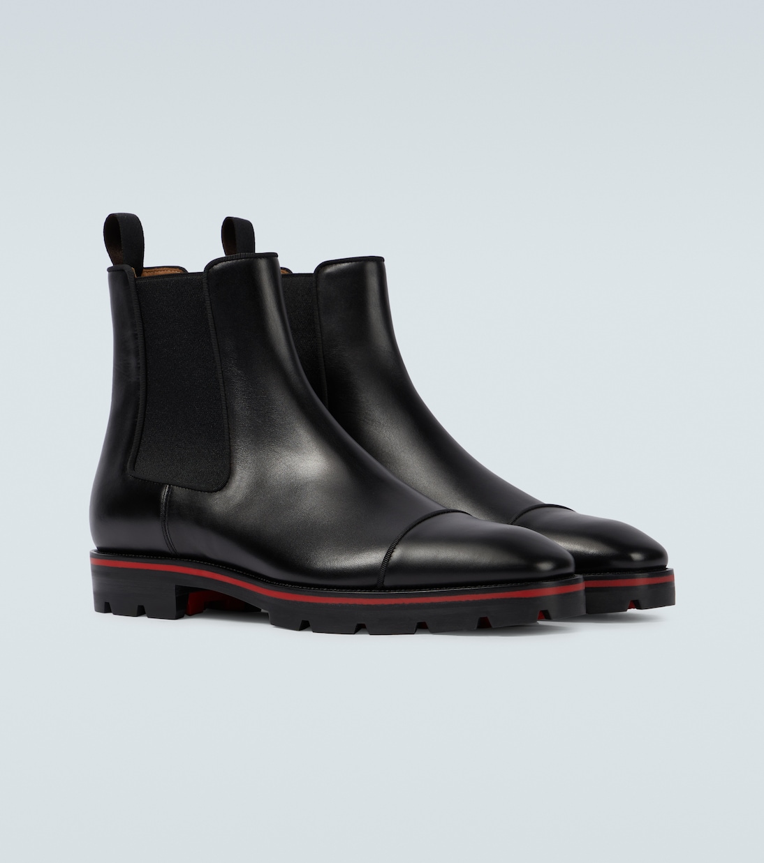 Melon leather Chelsea boots | Christian Louboutin