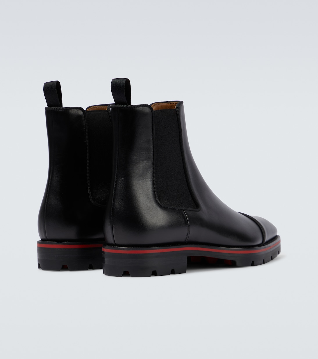 Melon leather Chelsea boots | Christian Louboutin