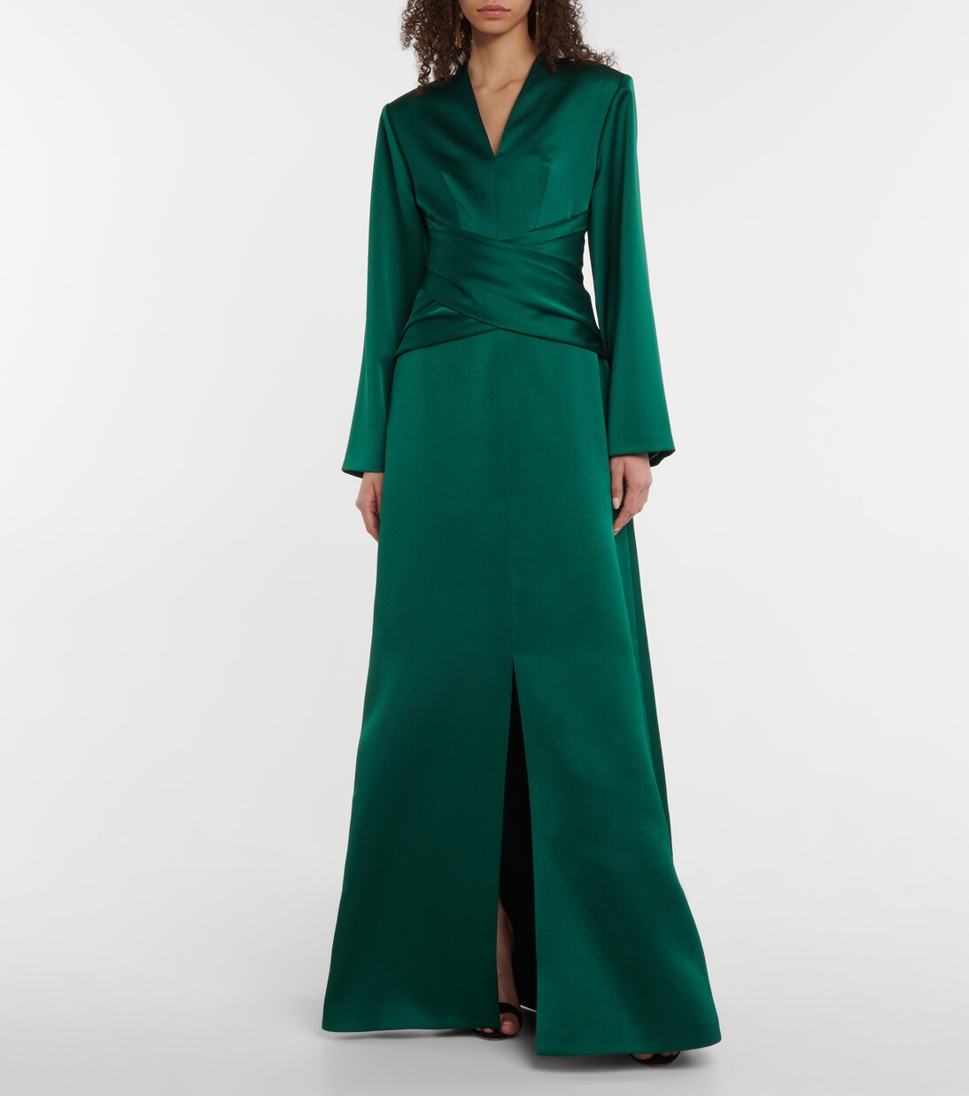 Robe aus Satin | Rasario