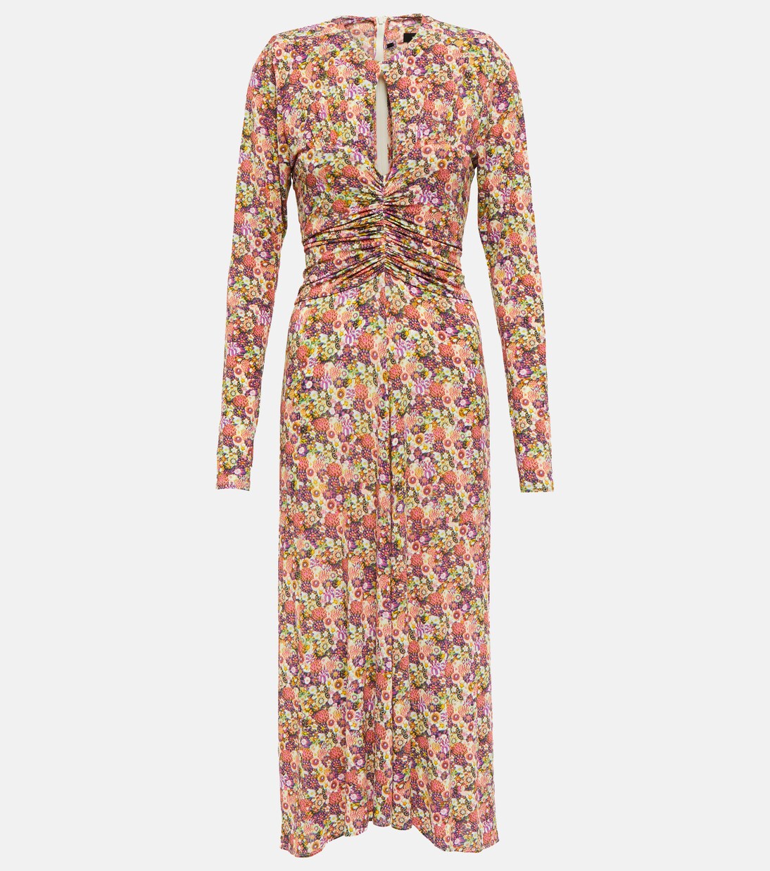 Robe midi Jinelima à fleurs | Isabel Marant