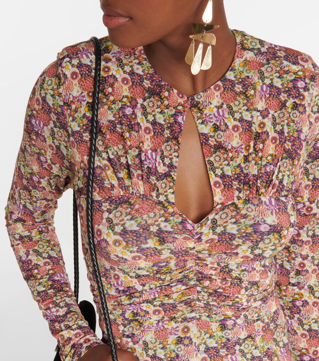 Robe midi Jinelima à fleurs | Isabel Marant