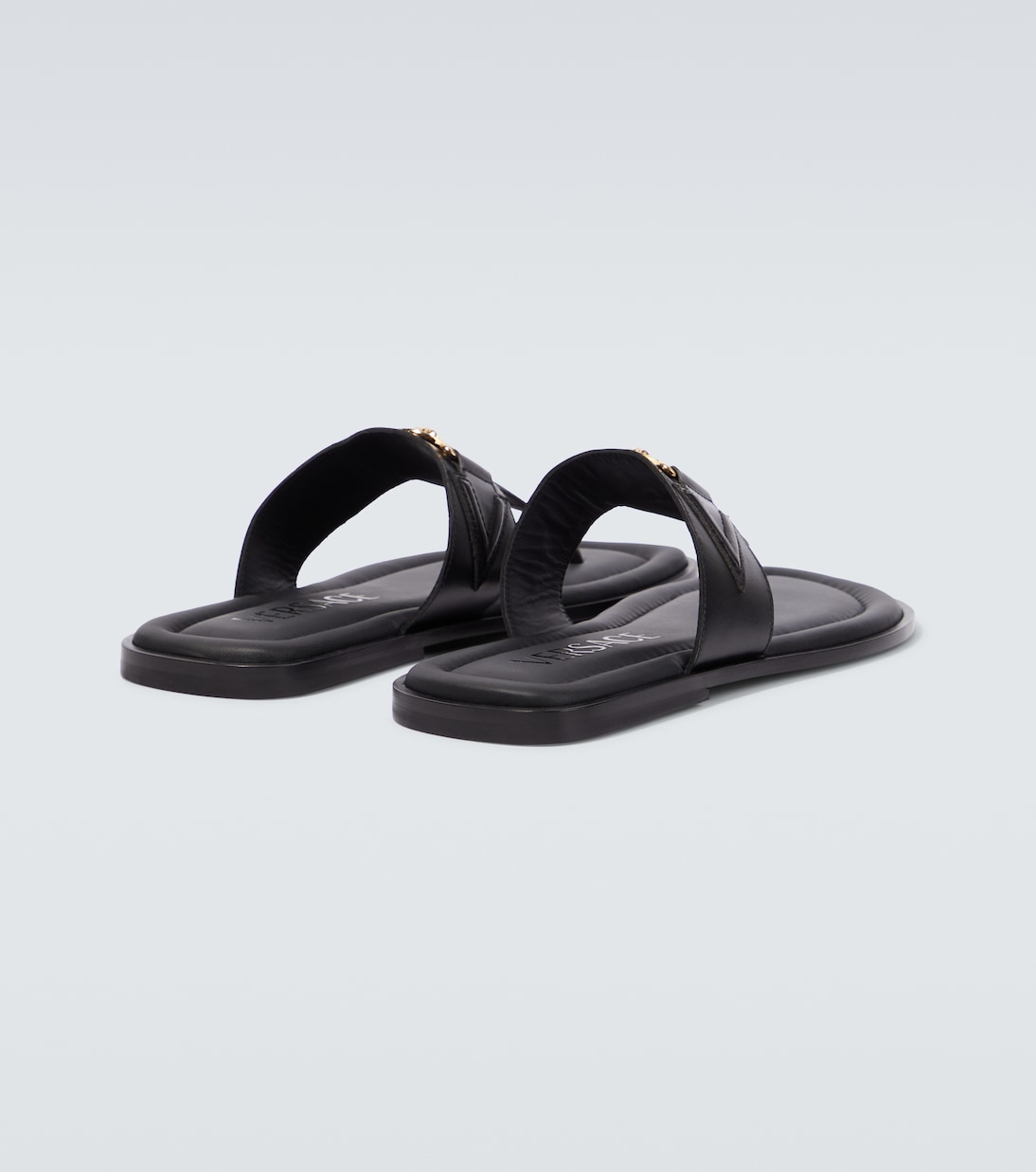 Medusa leather thong sandals | Versace