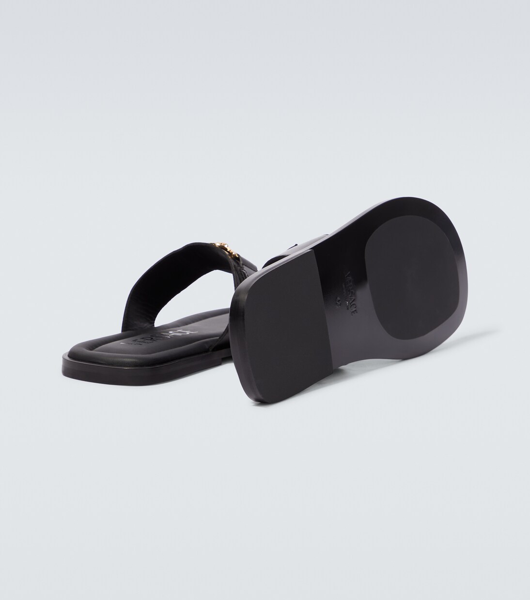 Medusa leather thong sandals | Versace