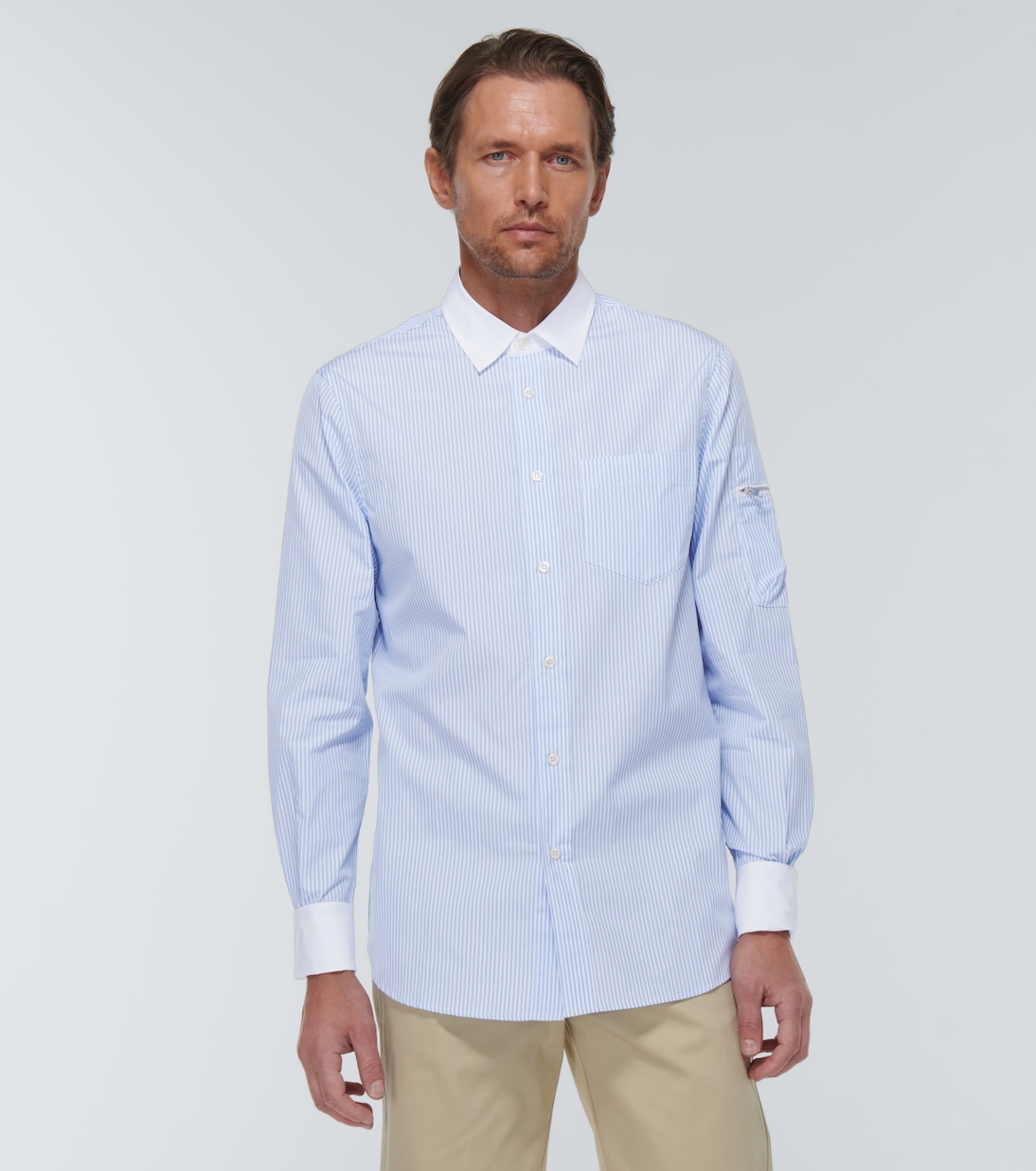 Camicia in popeline di cotone a righe | Winnie New York