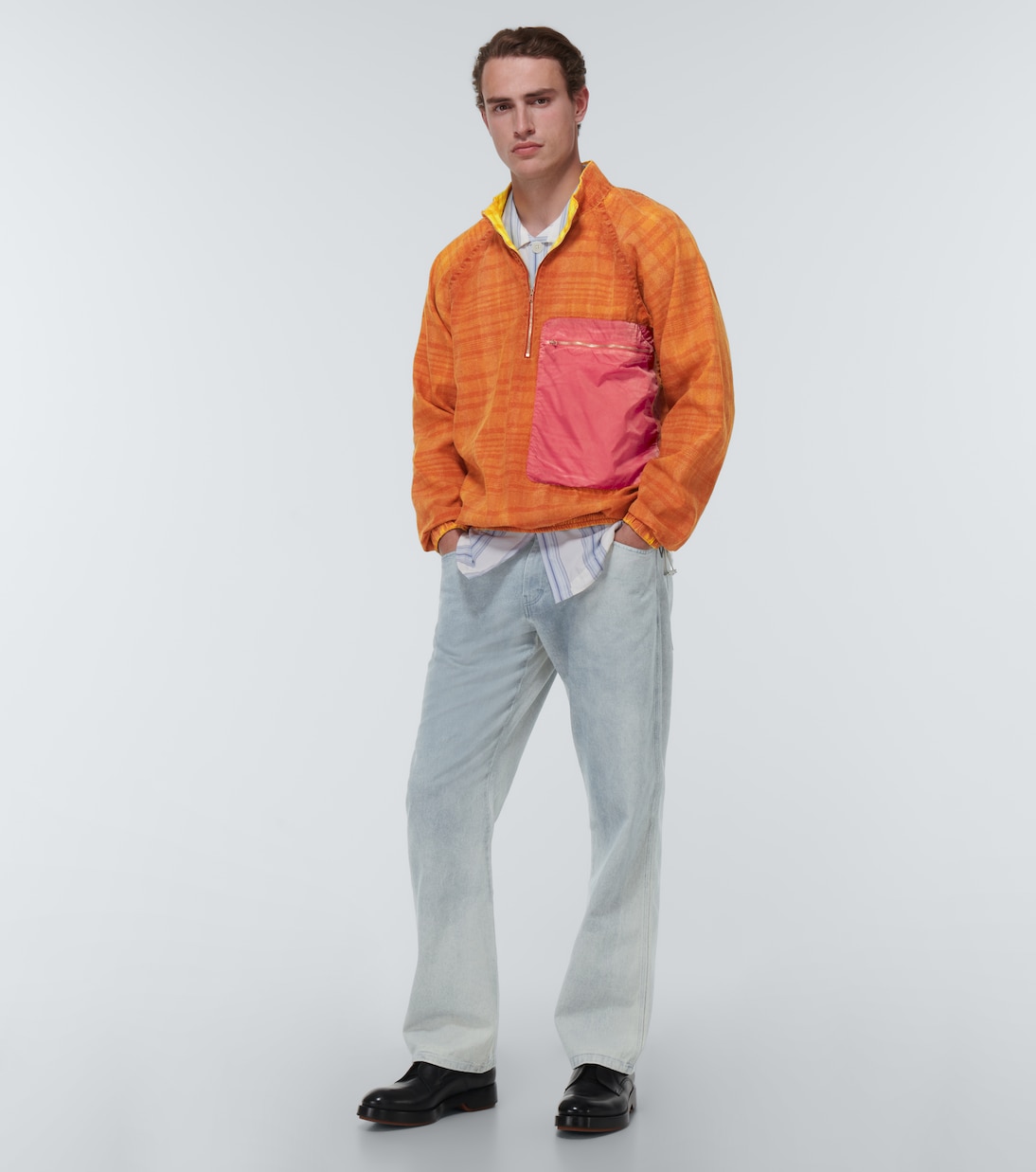 Graenmo linen-blend half-zip sweater | Ranra