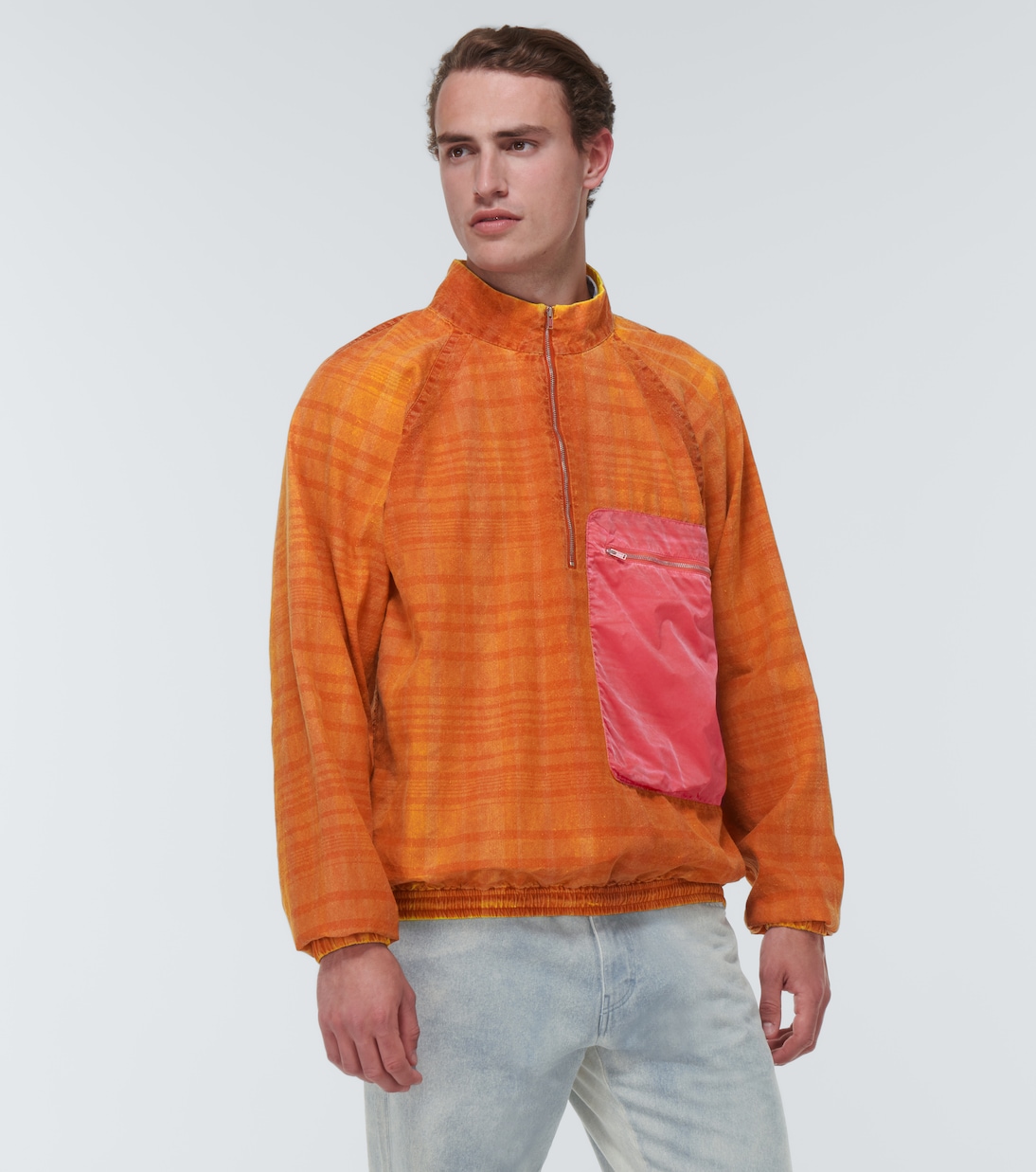 Graenmo linen-blend half-zip sweater | Ranra