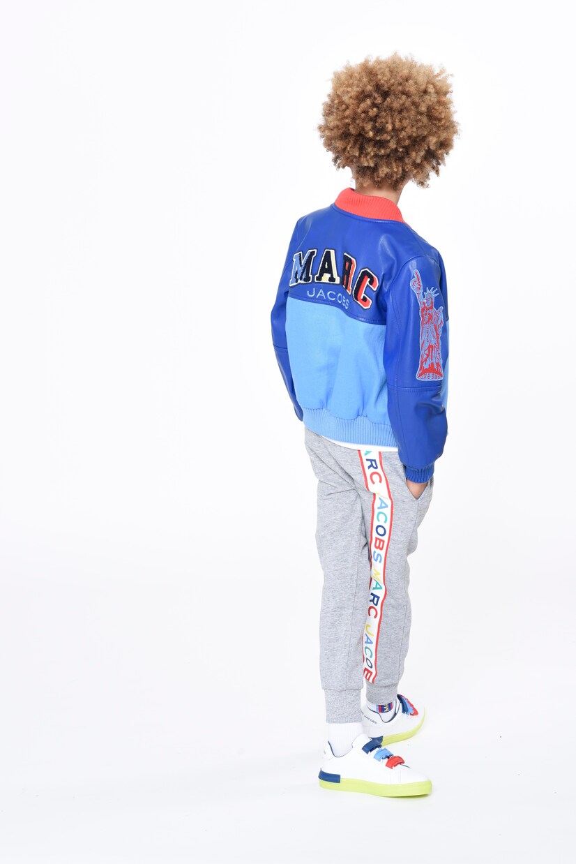 Leather-paneled bomber jacket | Marc Jacobs Kids