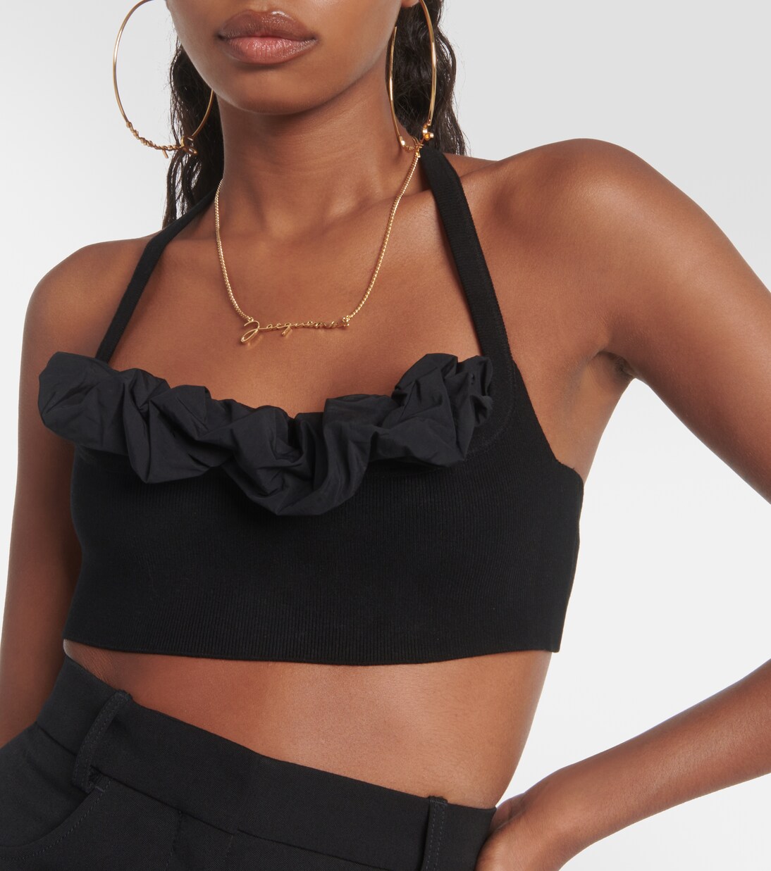 Le Bandeau Frivolli ruffled bra top | Jacquemus