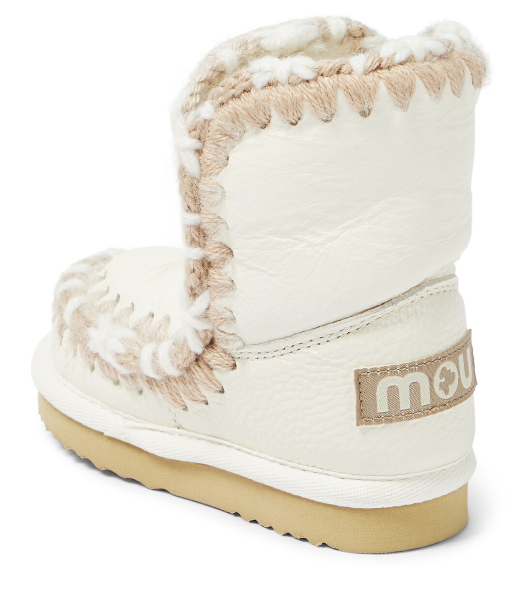 Stiefel aus Leder mit Shearling | Mou Kids