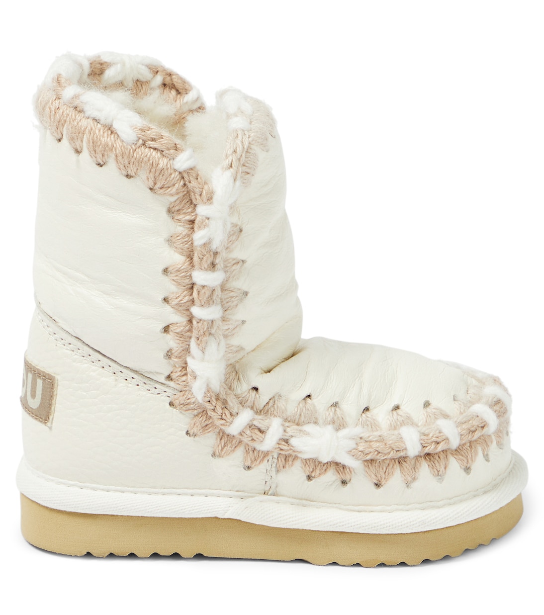 Stiefel aus Leder mit Shearling | Mou Kids