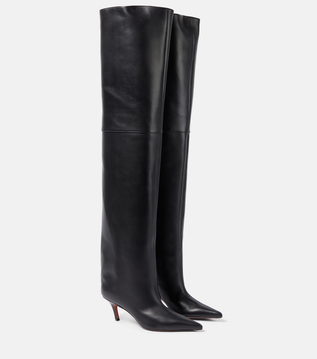 Overknee-Stiefel Fiona 60 aus Leder | Amina Muaddi