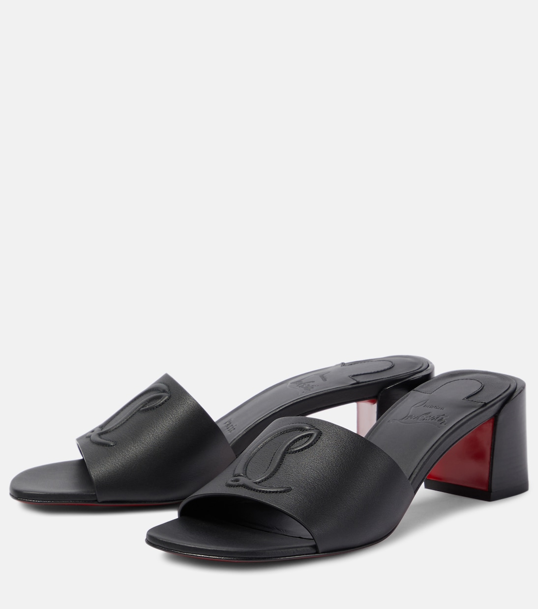 So CL 55 embossed leather mules | Christian Louboutin