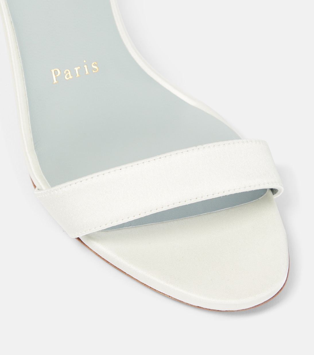 Loubigirl 85 silk crêpe satin sandals | Christian Louboutin