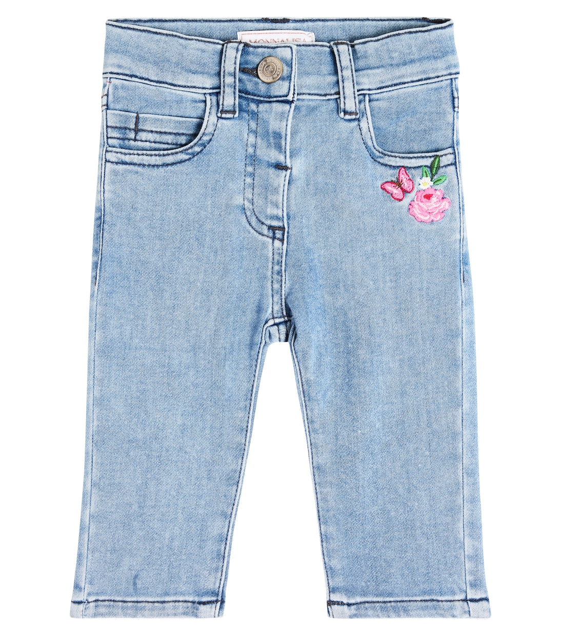 Baby embroidered jeans | Monnalisa
