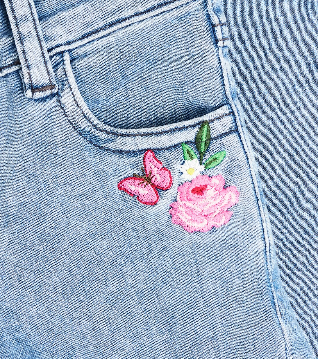 Baby embroidered jeans | Monnalisa