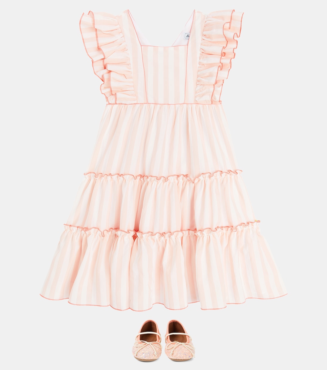 Striped ruffled dress | Tartine et Chocolat