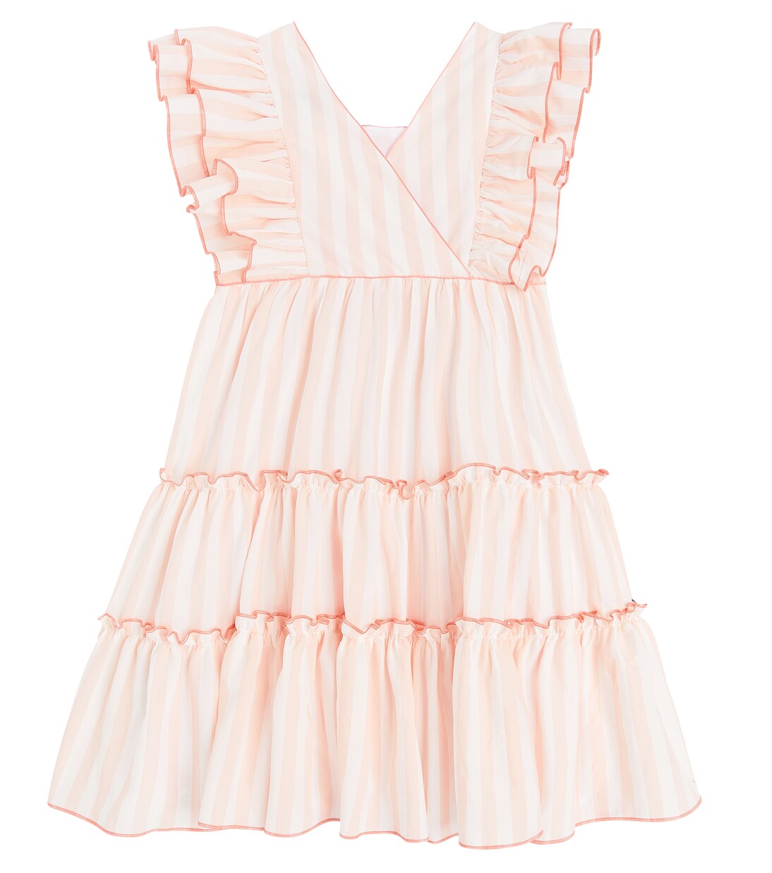 Striped ruffled dress | Tartine et Chocolat