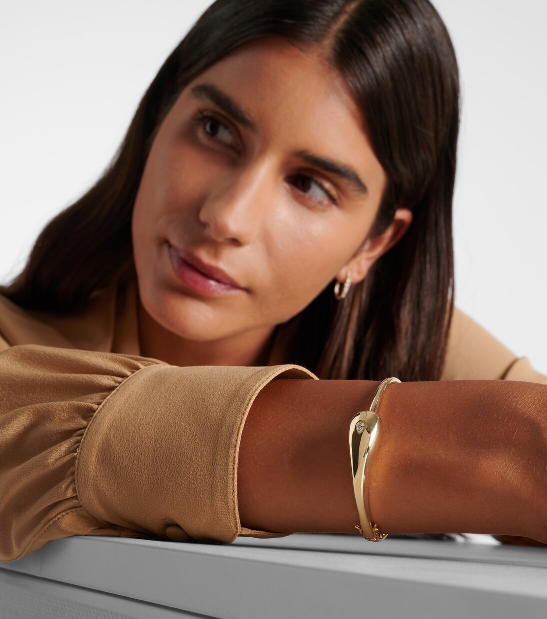 Bracelet Water Droplet en or 14 ct et diamants | Mateo