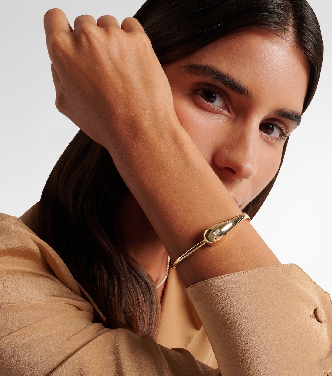 Bracelet Water Droplet en or 14 ct et diamants | Mateo