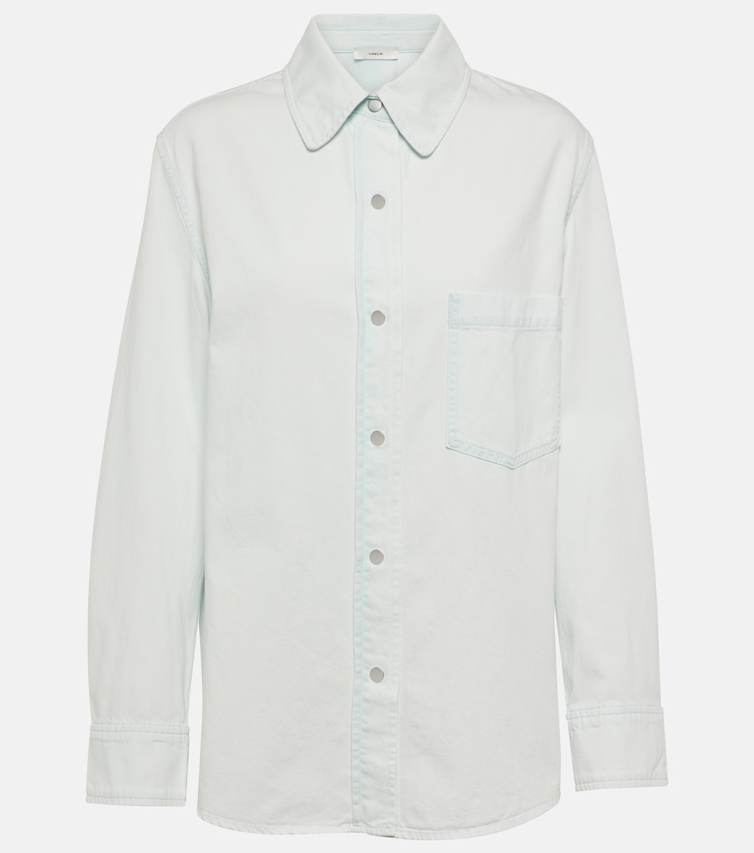 Hemdjacke aus Baumwoll-Twill | Vince