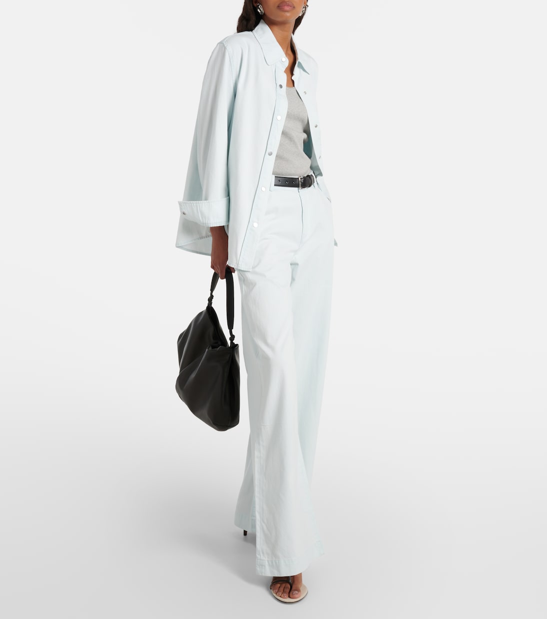 Hemdjacke aus Baumwoll-Twill | Vince