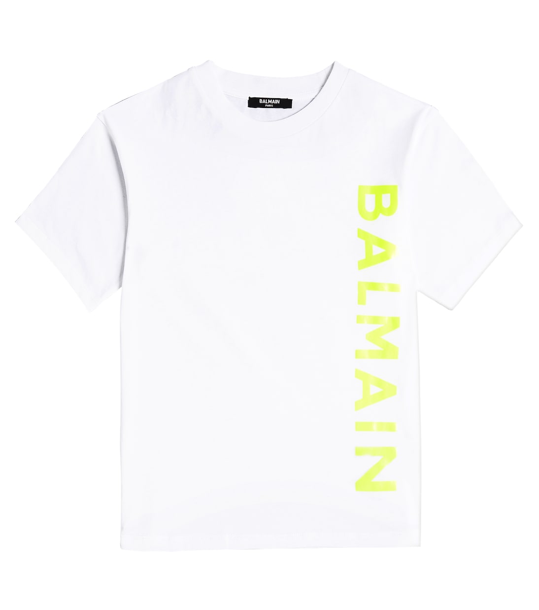 T-shirt in jersey di cotone con logo | Balmain Kids