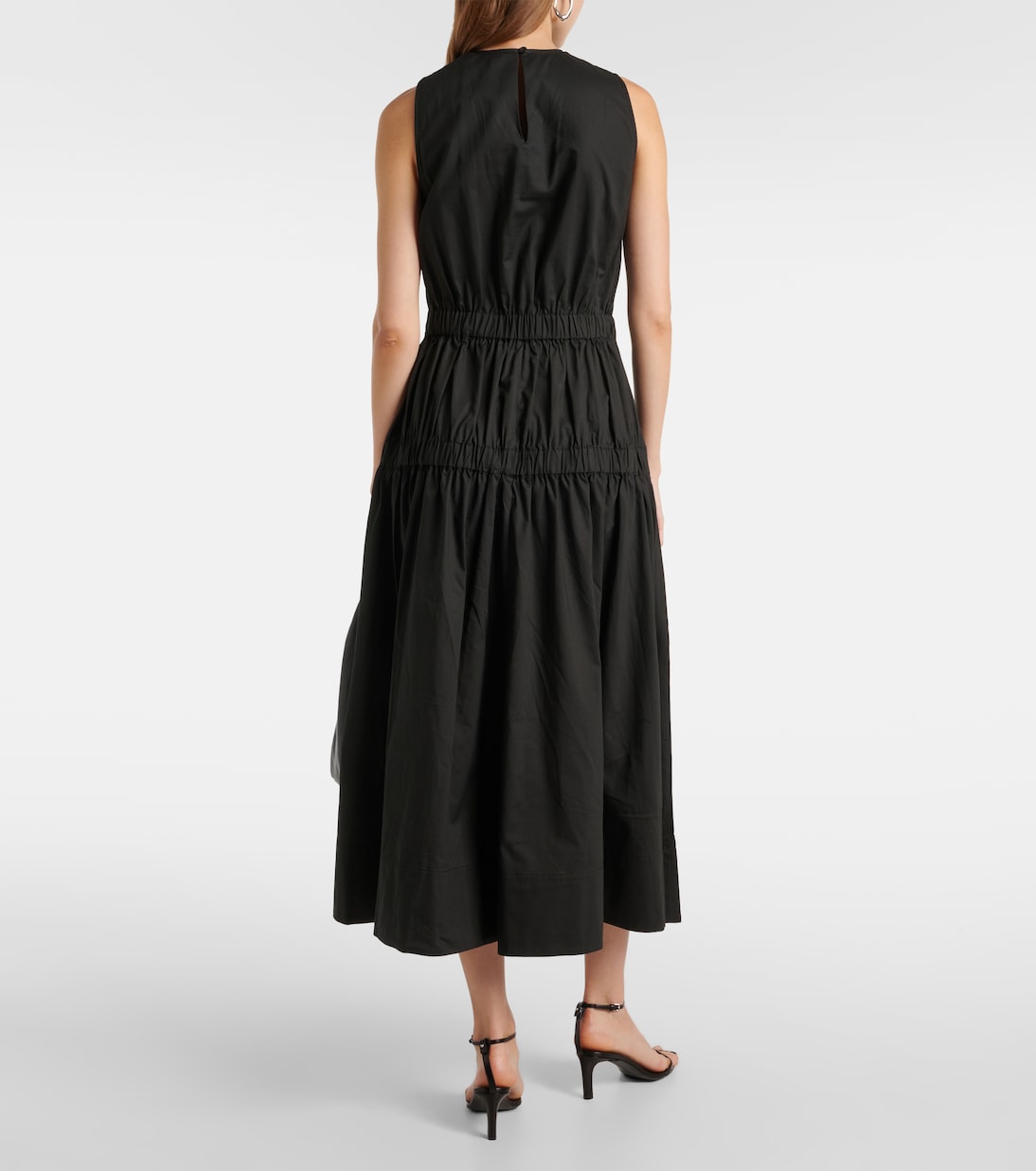 White Label - Abito midi Libby in popeline | Proenza Schouler