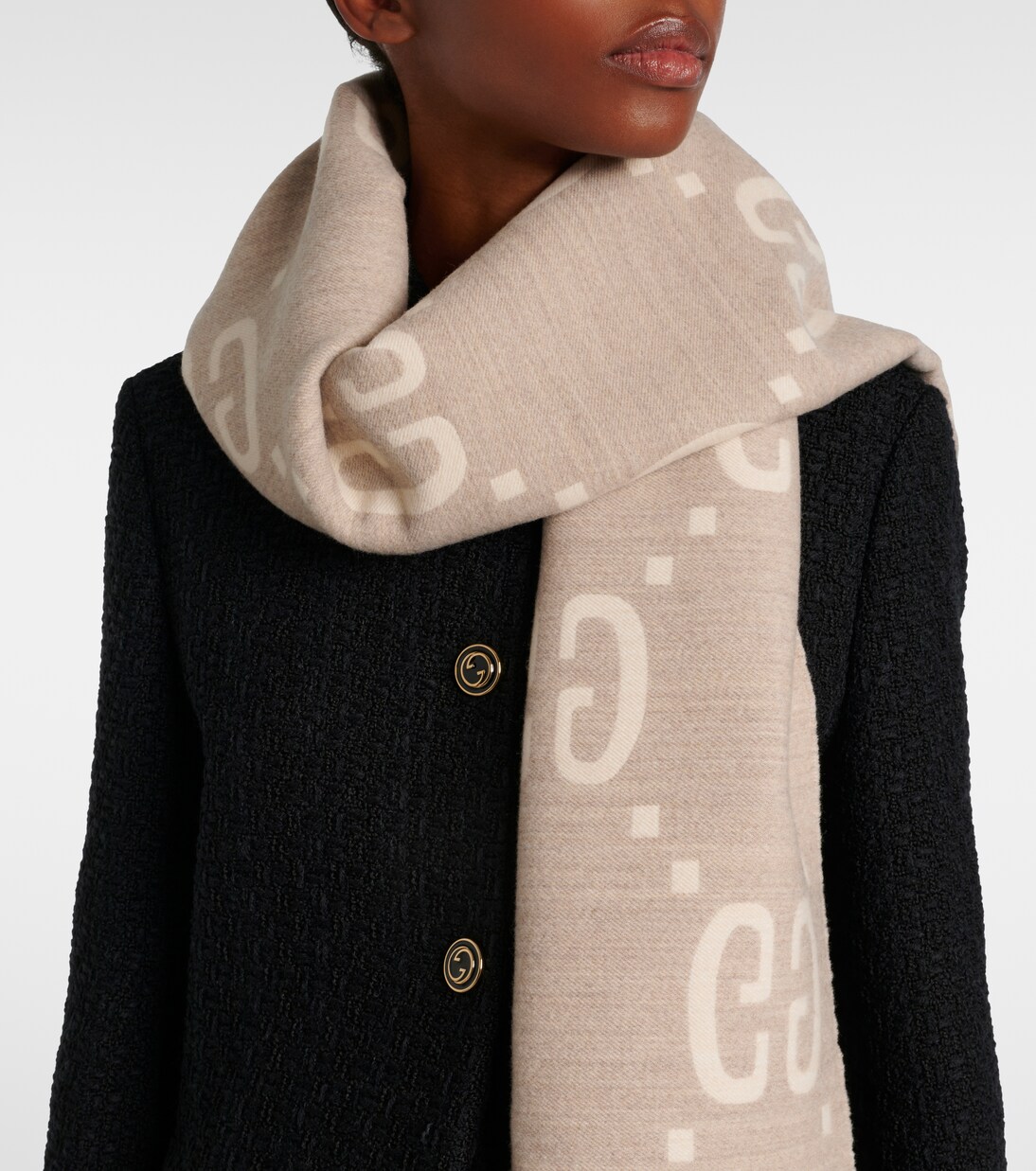 GG wool and silk scarf | Gucci