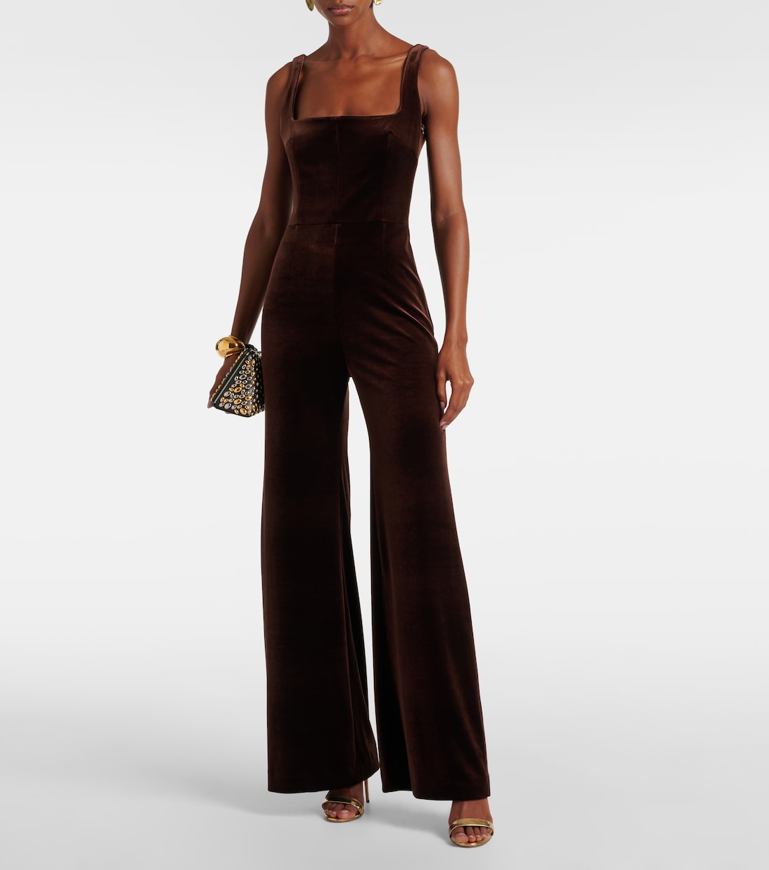 Jumpsuit Vesper aus Samt | Galvan