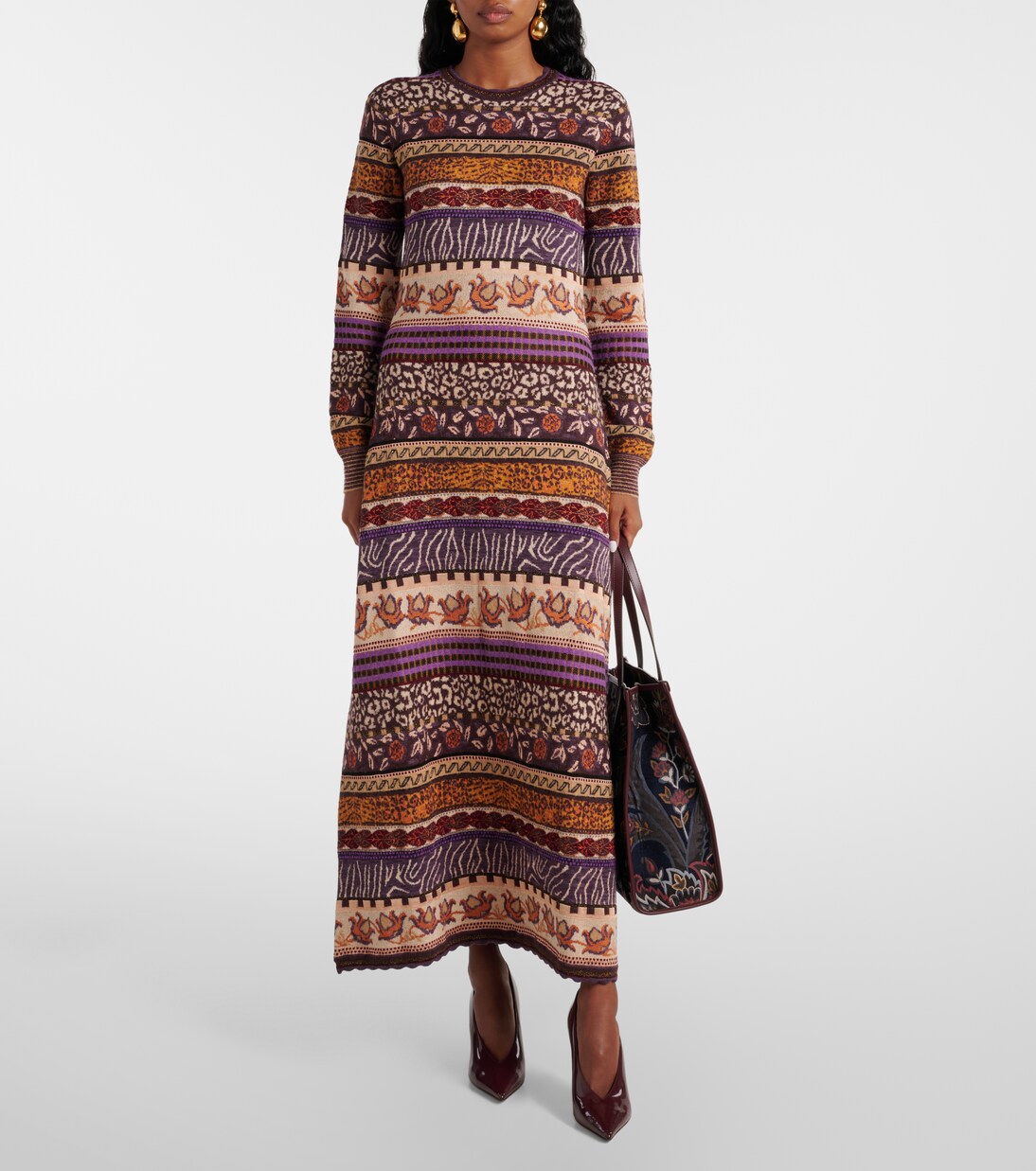 Robe longue Paloma en jacquard | Ulla Johnson