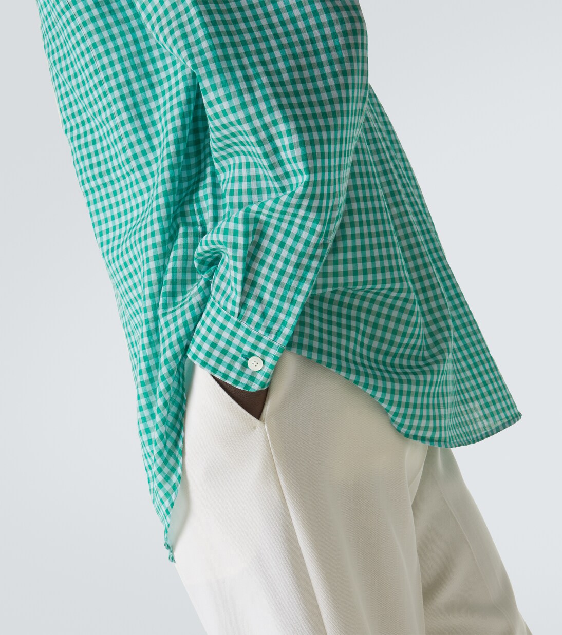 Gingham cotton shirt | Auralee