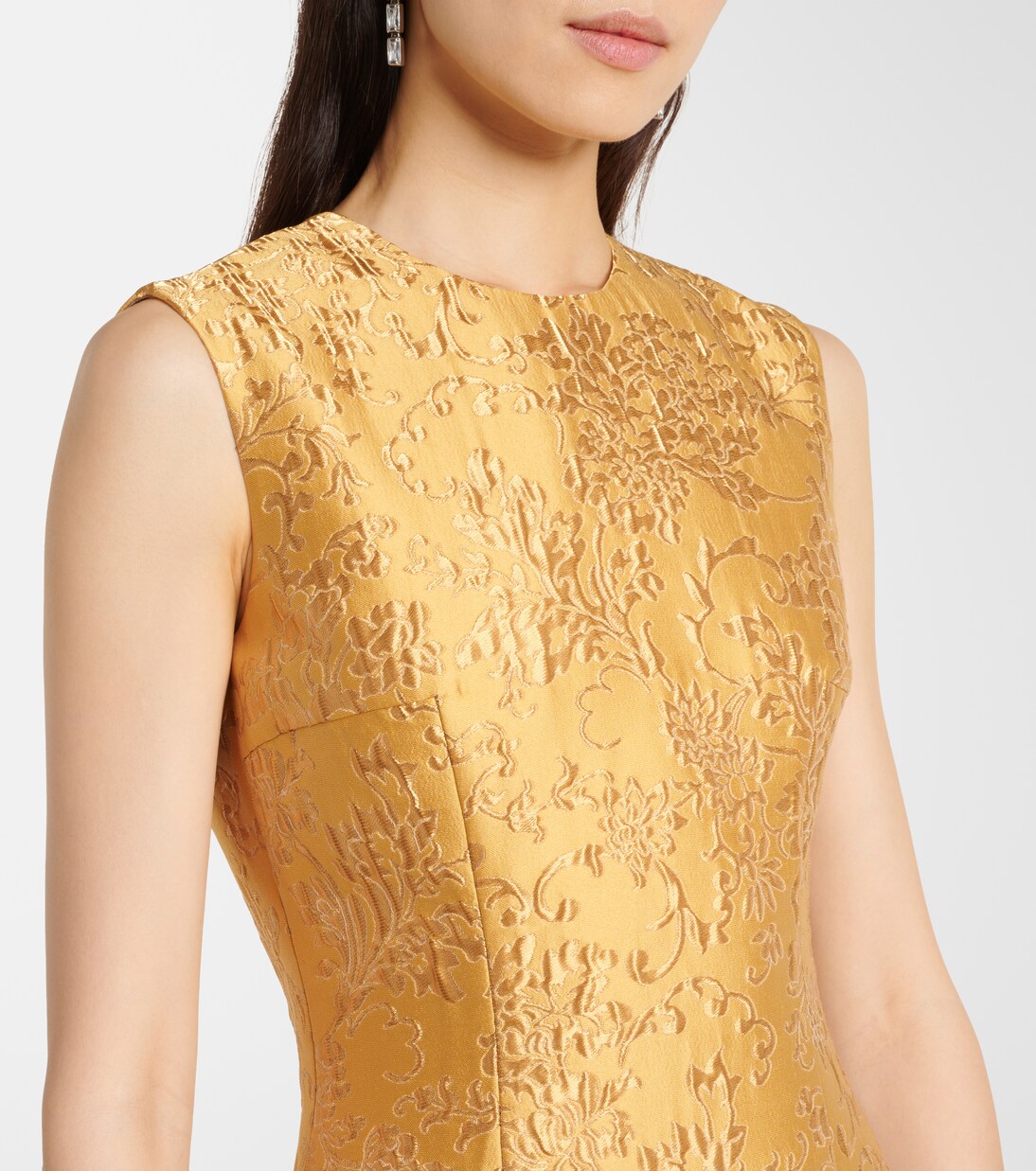 Robe midi Mara en jacquard à fleurs | Emilia Wickstead