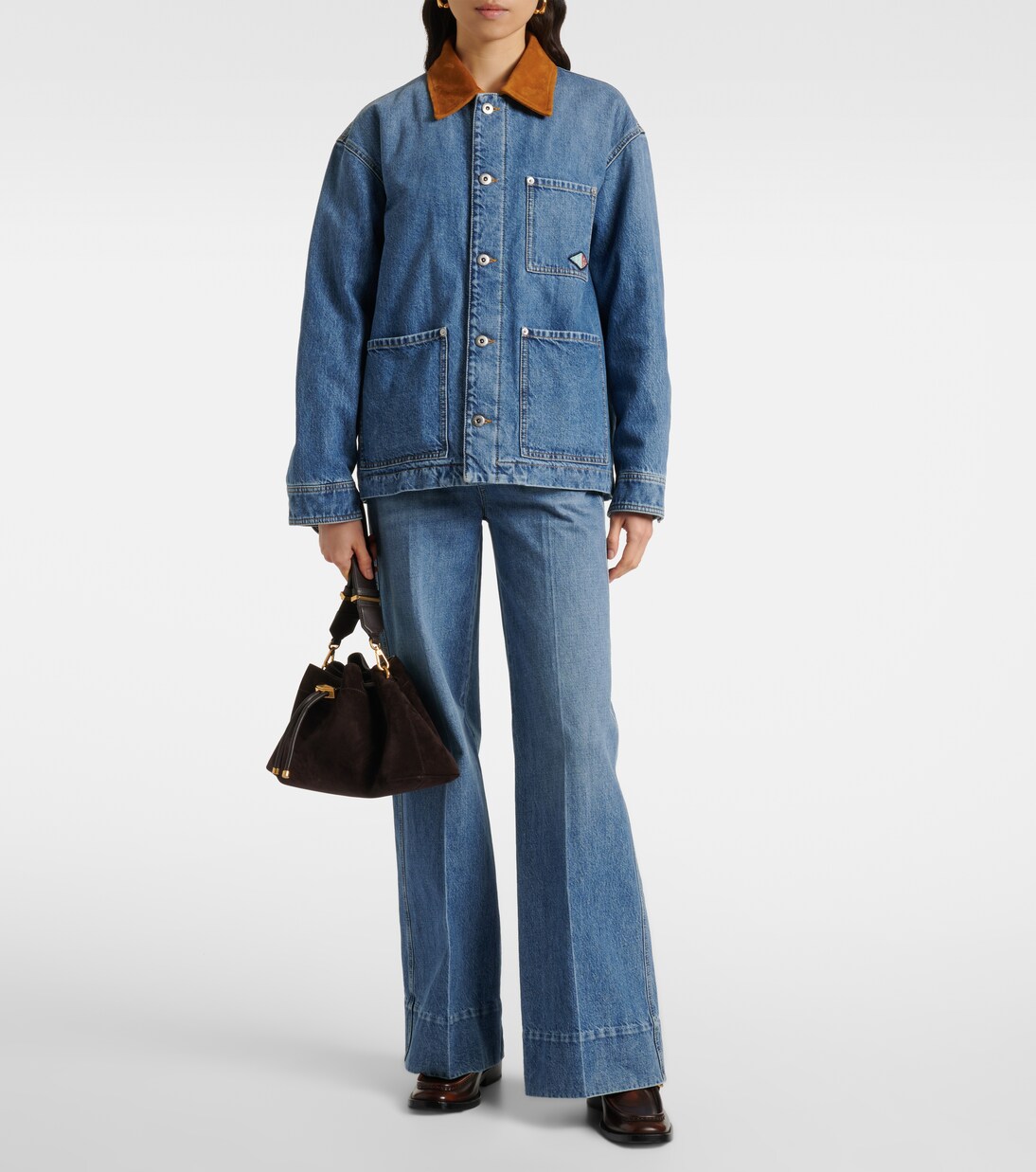 Bon Bon Small suede bucket bag | Jimmy Choo