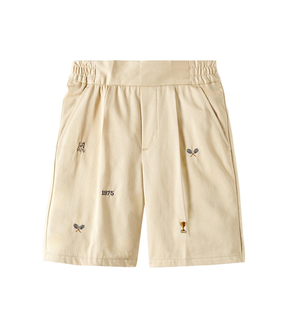Christian embroidered cotton Bermuda shorts | Bonpoint