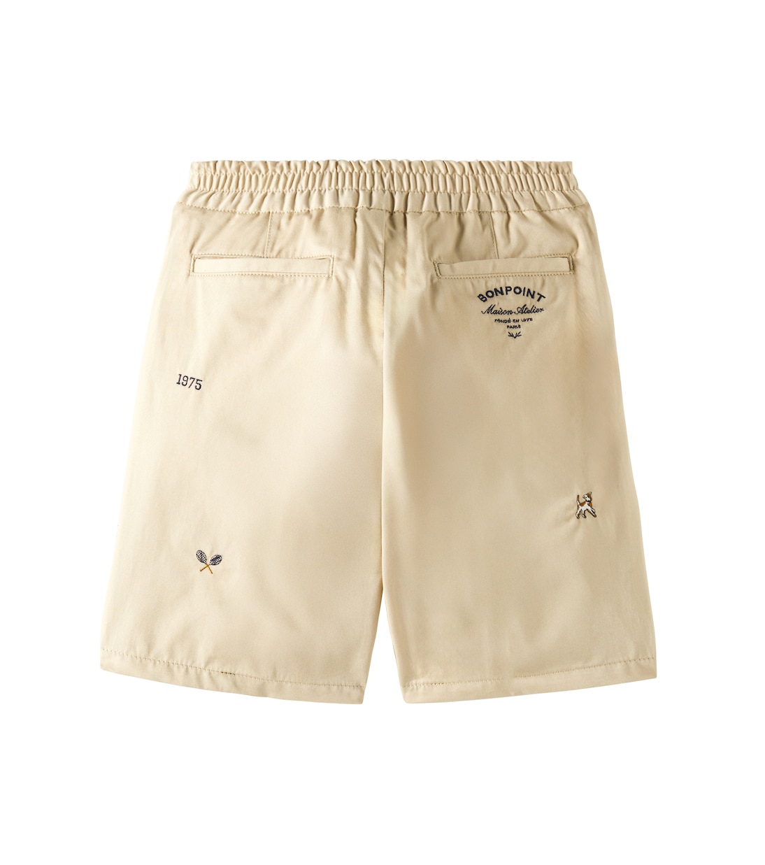 Christian embroidered cotton Bermuda shorts | Bonpoint