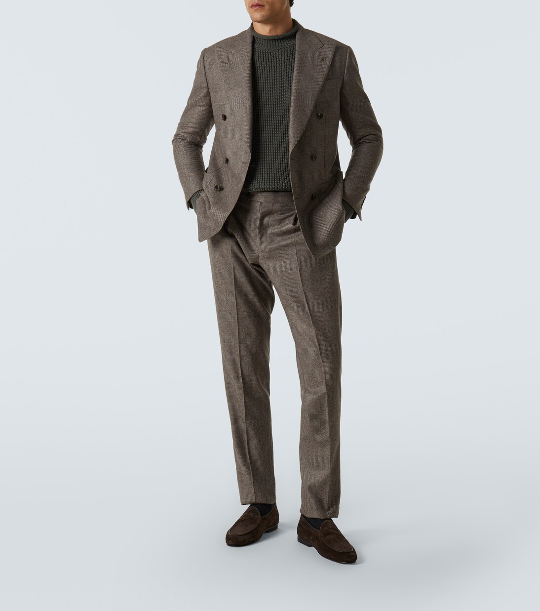 Loafers aus Veloursleder | Rubinacci